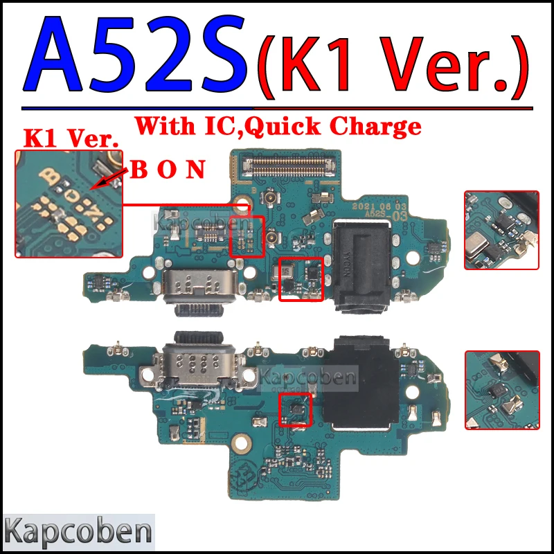 Usb Dock Charger Port for Samsung Galaxy A32  A02S A12 Nacho A22 A32 A72 K1 K2 Version 4G 5G Charging Board Module