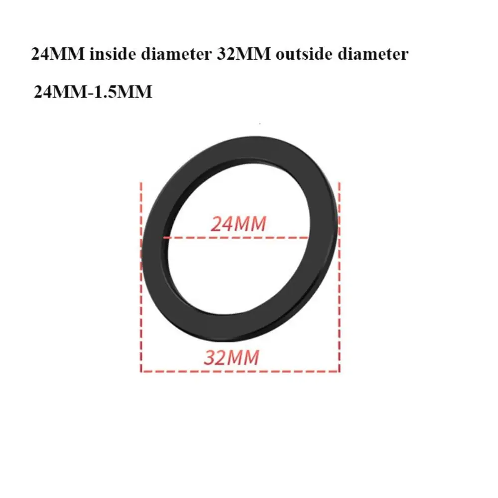 High Quality Aluminum Alloy Hollow Crankset Washers Black Bike Crank Cover Adjuster Kit Bicycle Accessories