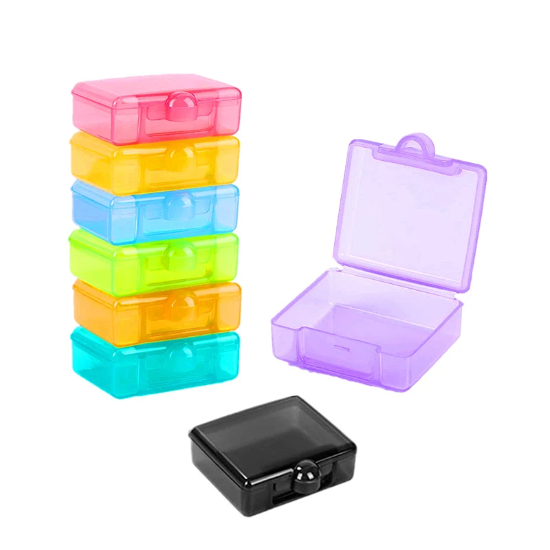 Portable Colorful Small Pill Box Daily Mini Transparent Pill Organizer Travel Pocket Carry With You Medicine Storage Box