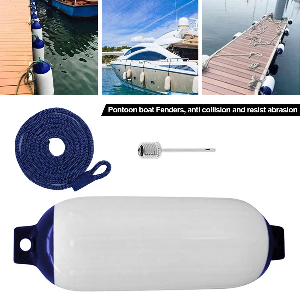 Boat Inflatable Bumper Fender Marine Bumper Fender Anti-crash Buoy Yacht Docking Mooring Shield Protection