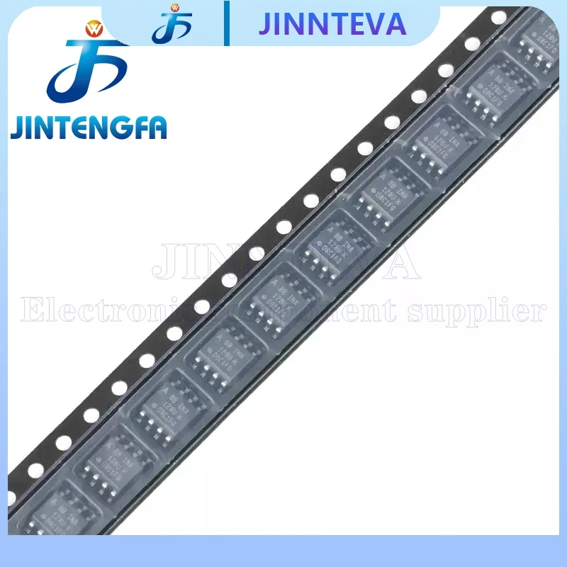 5PCS 128U INA128 INA128U INA128UA SOIC-8 SMD Low-power Precision Instrument Amplifier IC