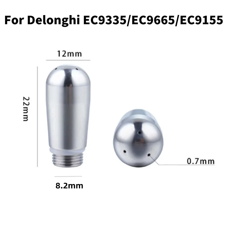 For Delonghi EC9335/EC9665/EC9155 Coffee Machine Steam Nozzle Screw Outer Diameter 8.2mm Milk Frother Foam Coffee Steam Nozzle