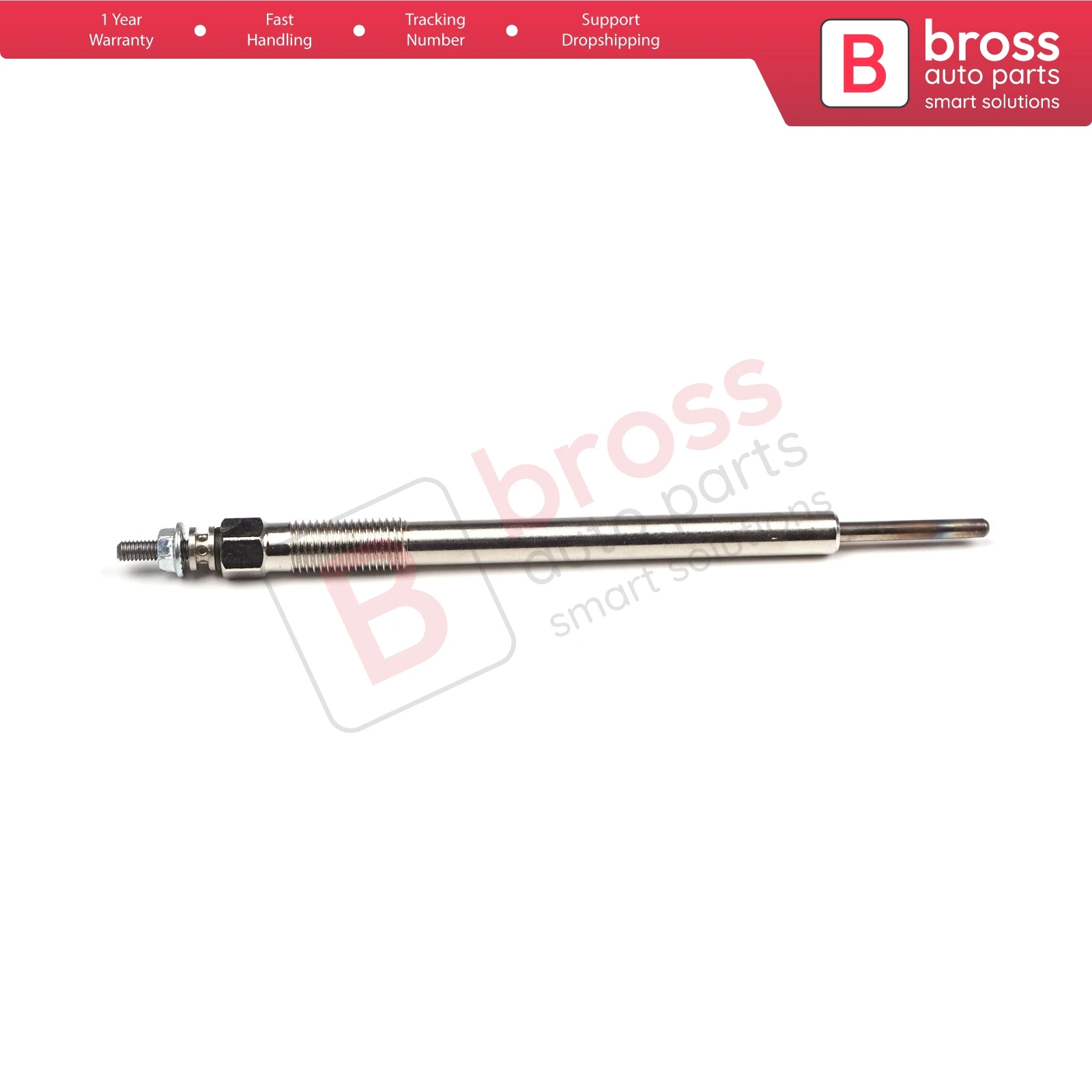 Bross AutoParts BGP12 1 Piece Heater Glow Plugs PT-500, 19850-0R010, GN108, 0100226538 for Toyota Auris Avensis RAV4 2,2 D