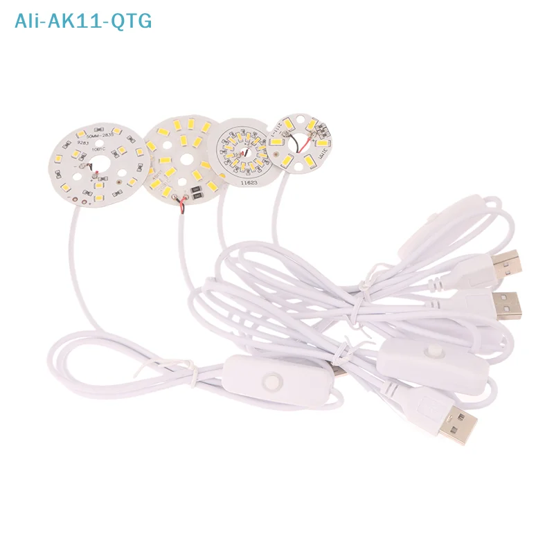 NEW NEW 1Pc 1.5M Line Length DC5V LED  SMD5730 LED Lamp USB 3W Light Board Warm White Light With ON/OFF Switch Cable