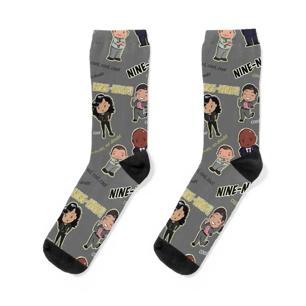 Calcetines con estampado de Brooklyn 99 para hombre y mujer, medias deportivas de diseño, regalo de Navidad, moda