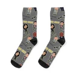 Nine-Nine Pattern - Brooklyn 99 Socks aesthetic christmass gift FASHION sport Designer Man Socks Women's