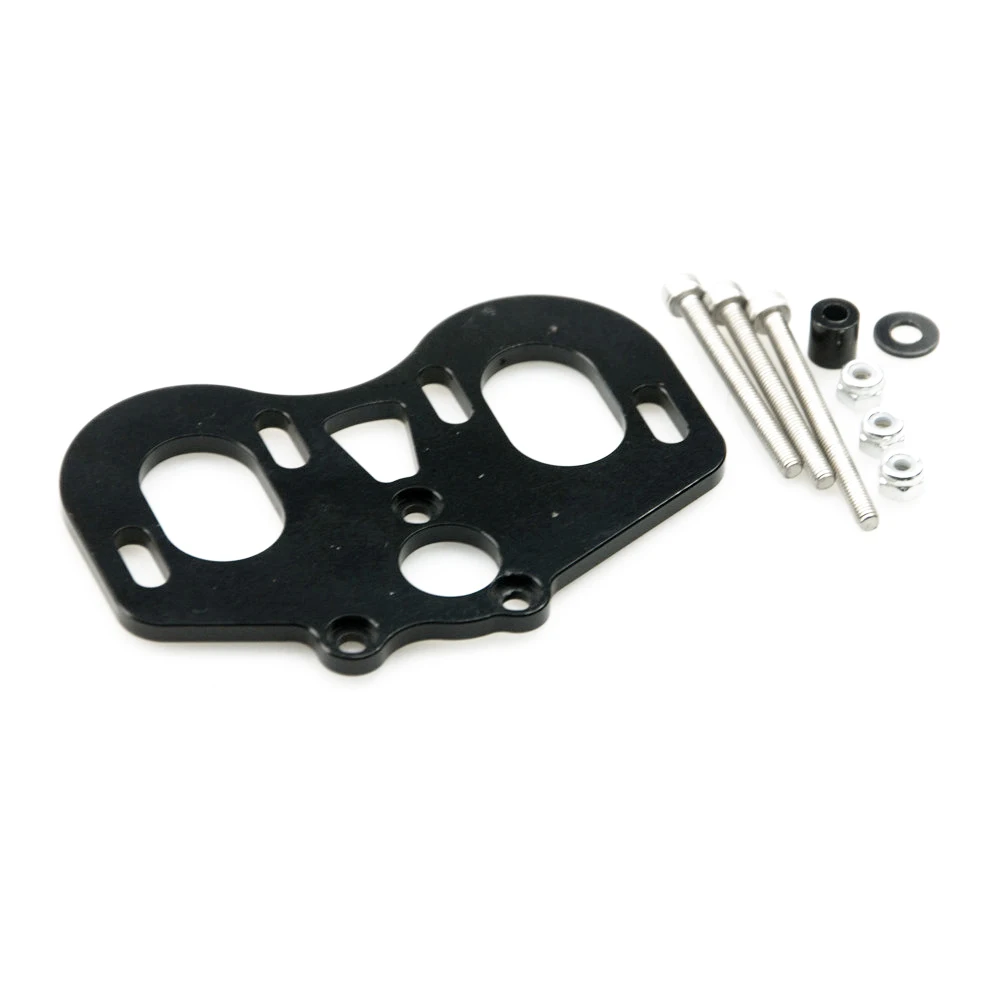 YEAHRUN Aluminium Dual Motor Mount Kit voor Axiale SCX10 90047 Wrangler 1/10 RC Rock Crawler Auto Model Upgrade Onderdelen