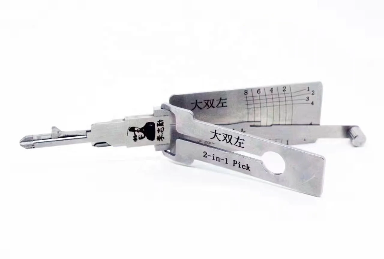 Original Lishi 102 2-in-1 Fast Kit Set Unkocking Autotür Werkzeuge Auto Decoder Ock Picks