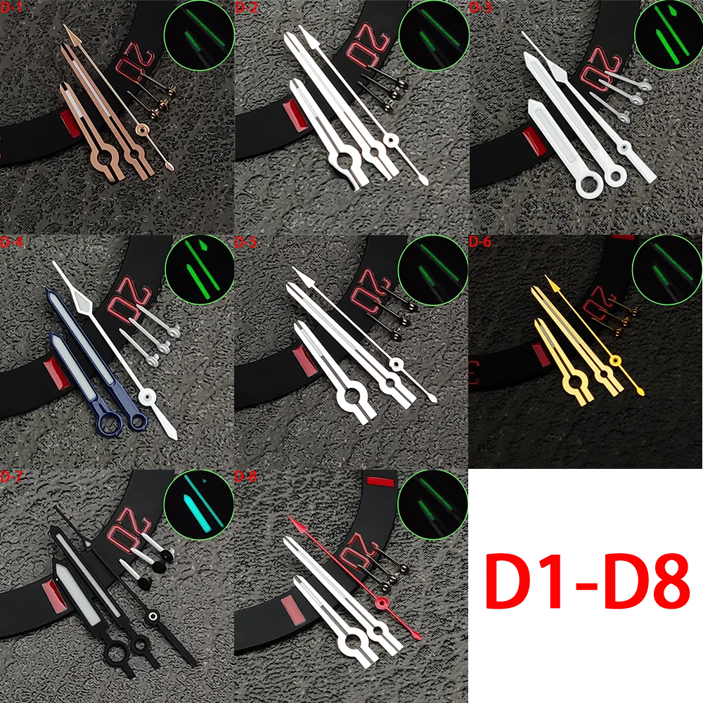 Trendy Modified Accessories Suitable For VK63 Movement Multifunctional Time Code Watch Six Needle Pointer Luminous Watch Needle