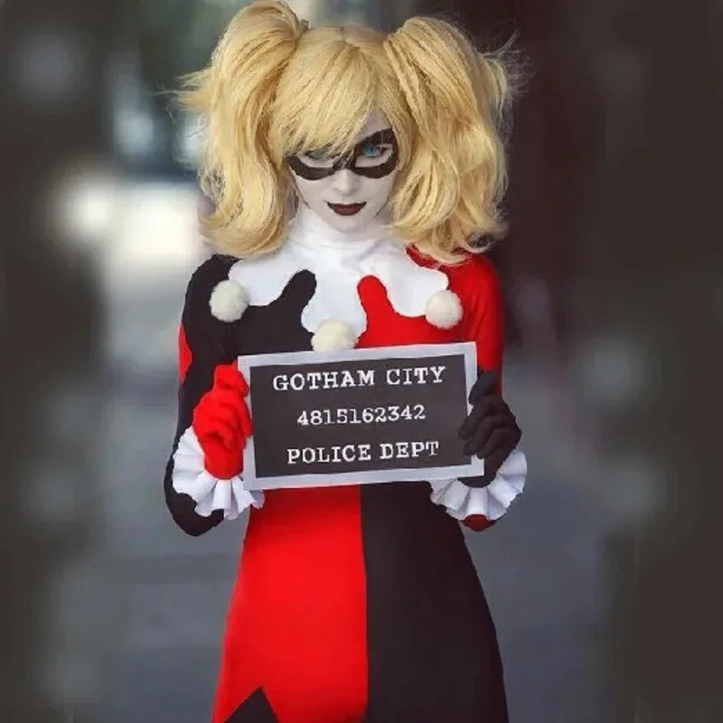 Costume Cosplay Classico Harleyquinn Per Adulti Fantasia Costumi Di Halloween Per Donne Ged
