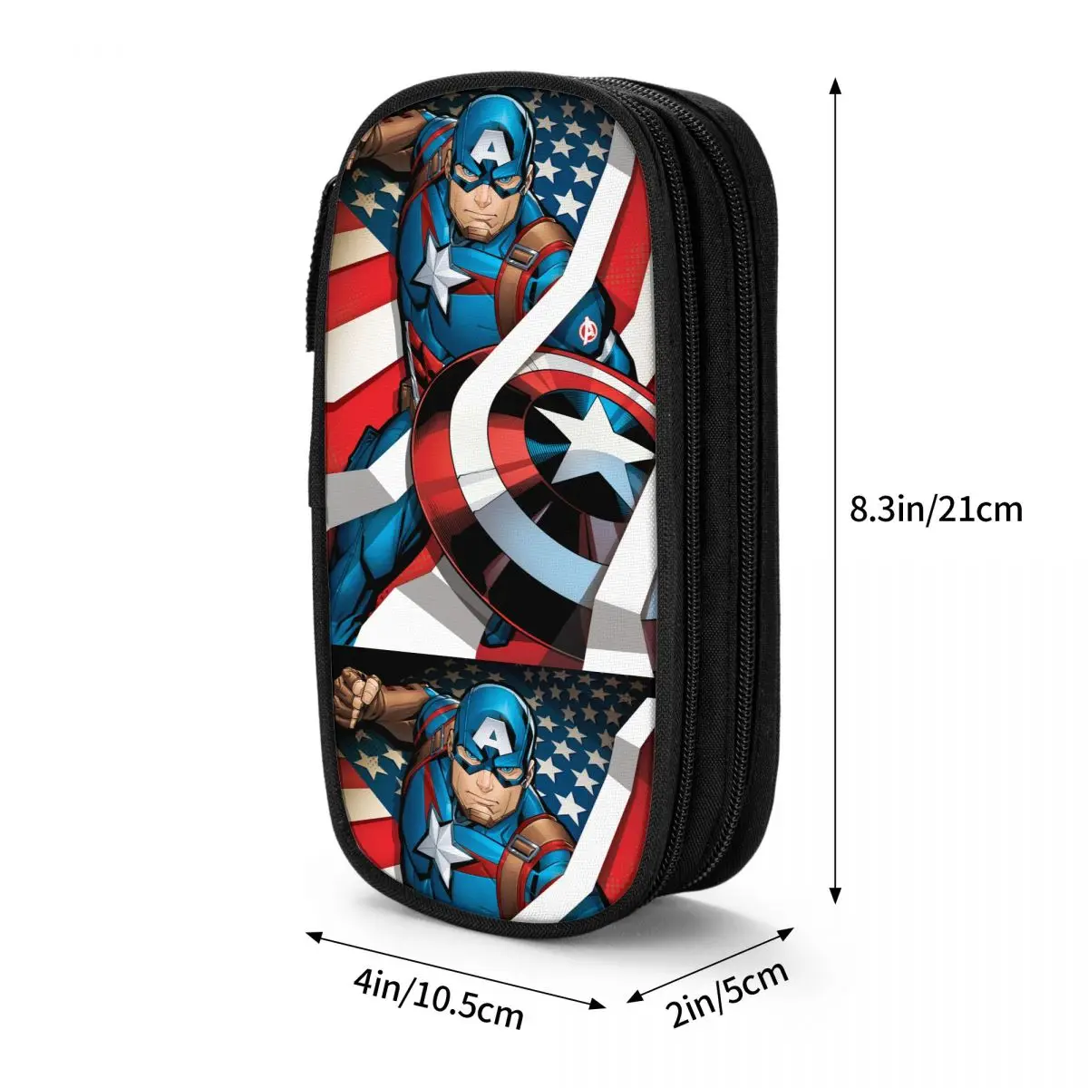 Captain America Pencil Case Creative Pen Bag Girl Boy Big Capacity Students School Gift Pencilcases