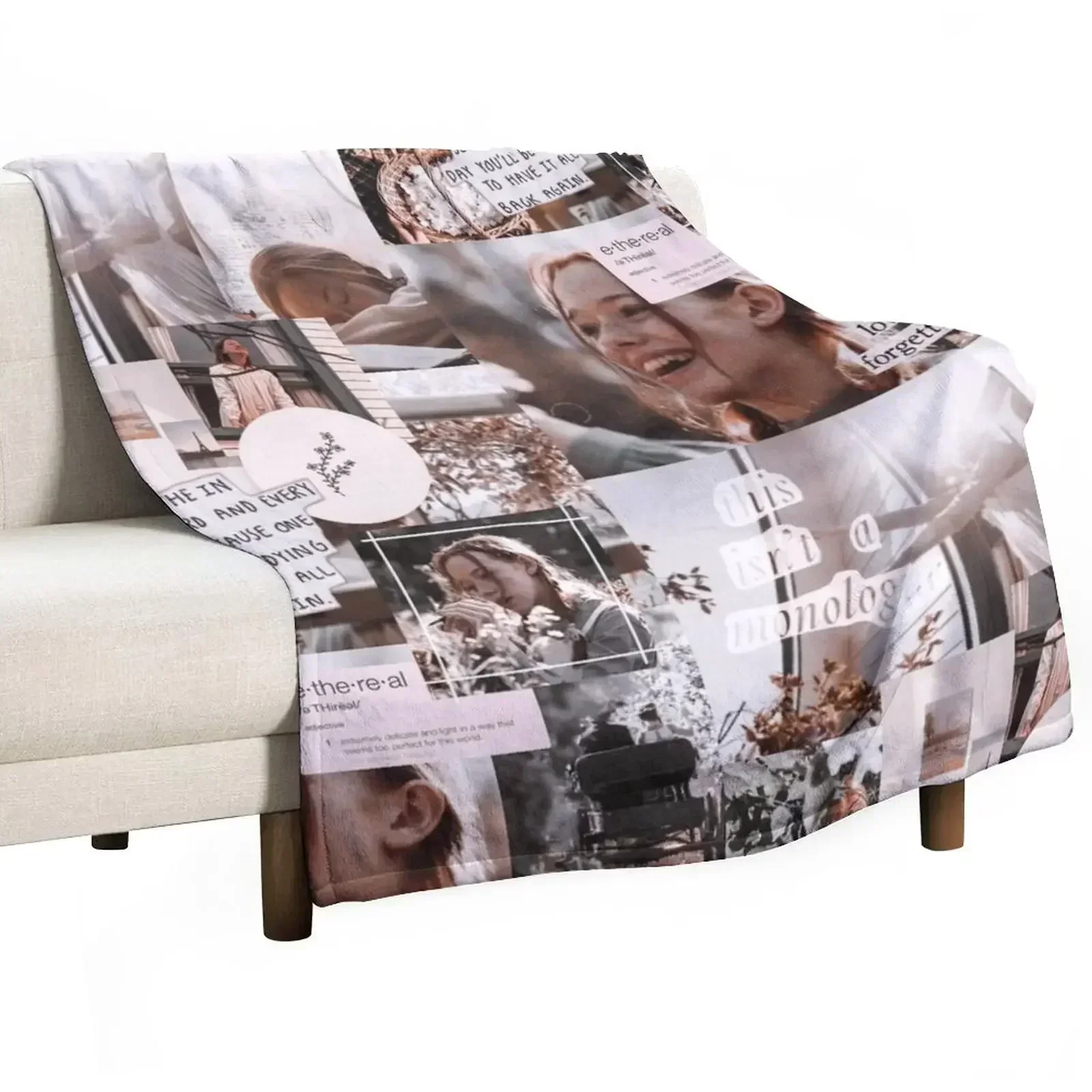 Collage... Anne Shirley Throw Blanket Custom Thin funny gift Personalized Gift Luxury Designer Sofas Blankets