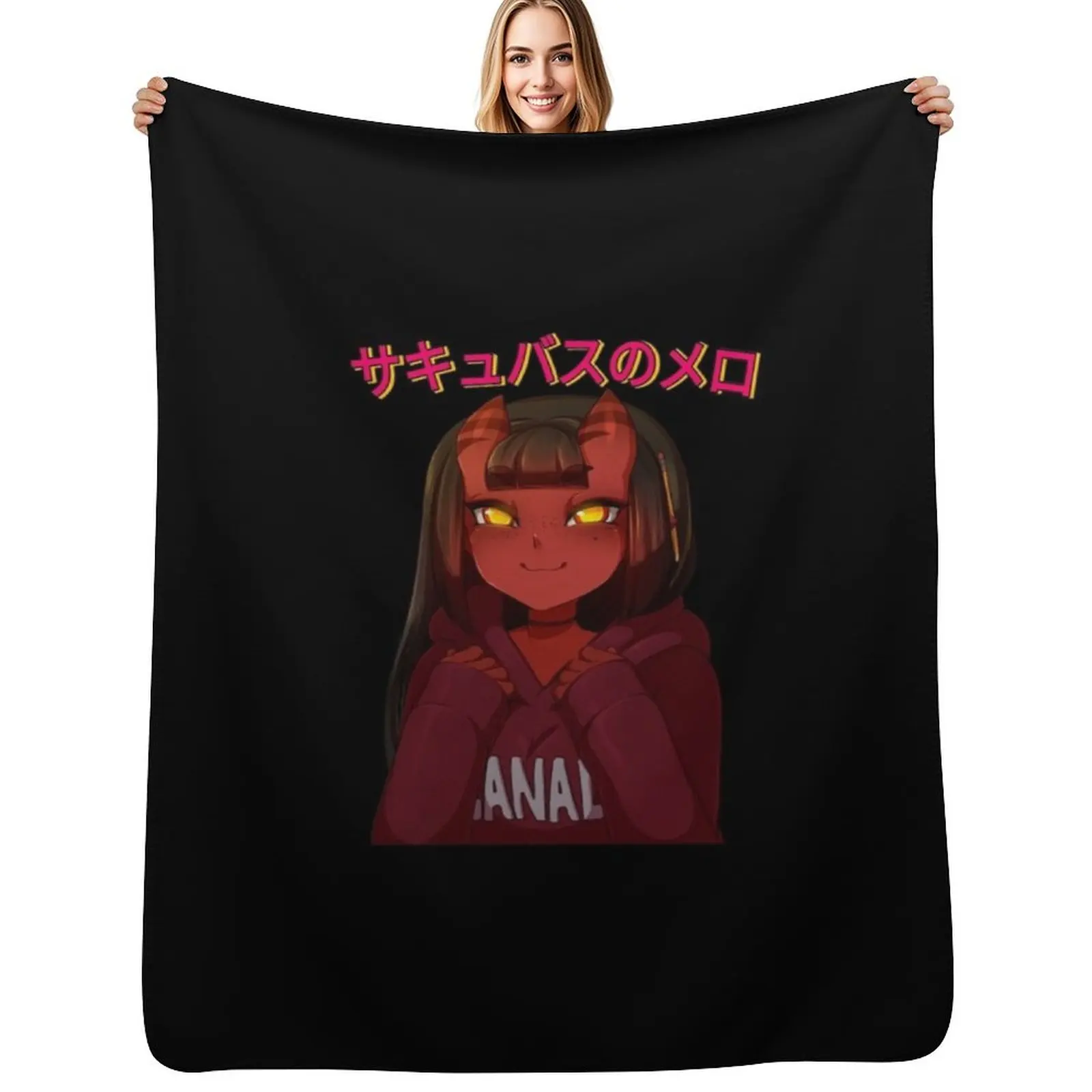 

Meru The Succubus Throw Blanket Cozy Home Blanket Gift for Christmas Holiday