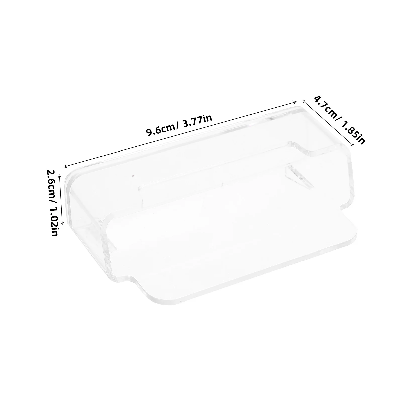 Porte-cartes de visite Transparent, 4 pièces, support de bureau en acrylique Transparent, support de rangement pour cartes de bureau, organisateur de cartes de visite