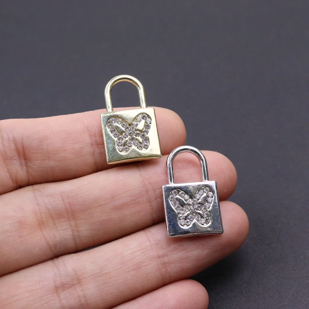 

Eruifa 6 шт. 10*15 мм Бабочка с монеткой Стразы ожерелье из цинкового сплава, серьги браслет ювелирные изделия для девочек Сделай Сам 2 цвета ручной работы