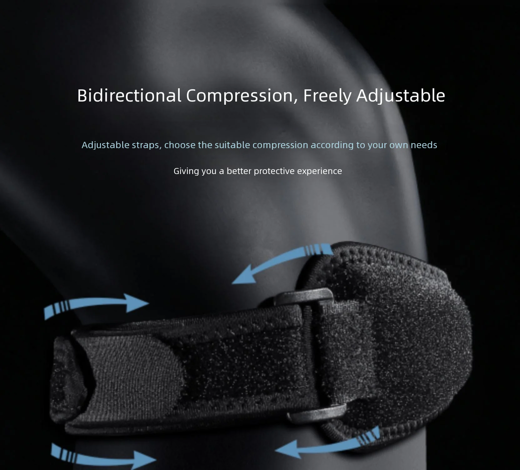 1PC Patella Kneecap Band Adjustable Silica Gel Knee Tendon Strap Protector Knee Pad Running Sports Cycling Gym Knee Support