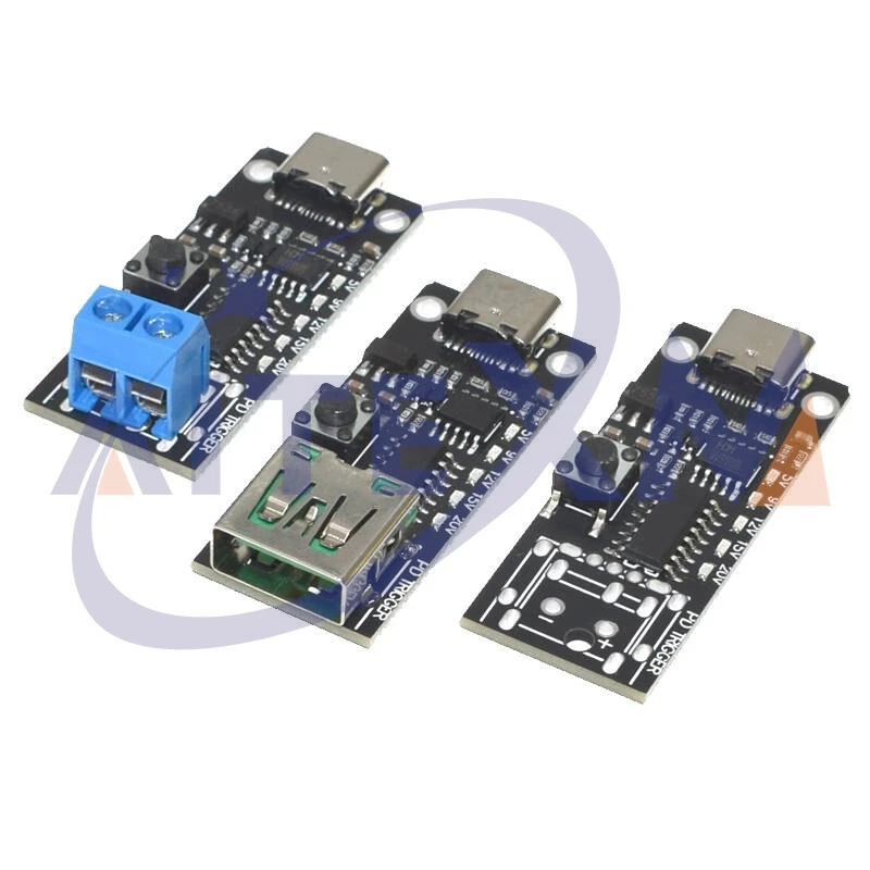 100W 5A USB-C Fast Charge Trigger Board Module PD/QC Decoy Board Fast Charge USB Type-C PD 2.0 3.0 Boost Power Module CMTPD