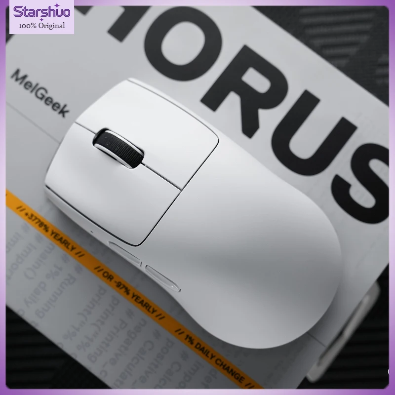 MelGeek PAW3950 HORUS Wired Wireless Lightweight Ergonomic Gaming Mouse TTC Optical Micro Switch Optical Sensor