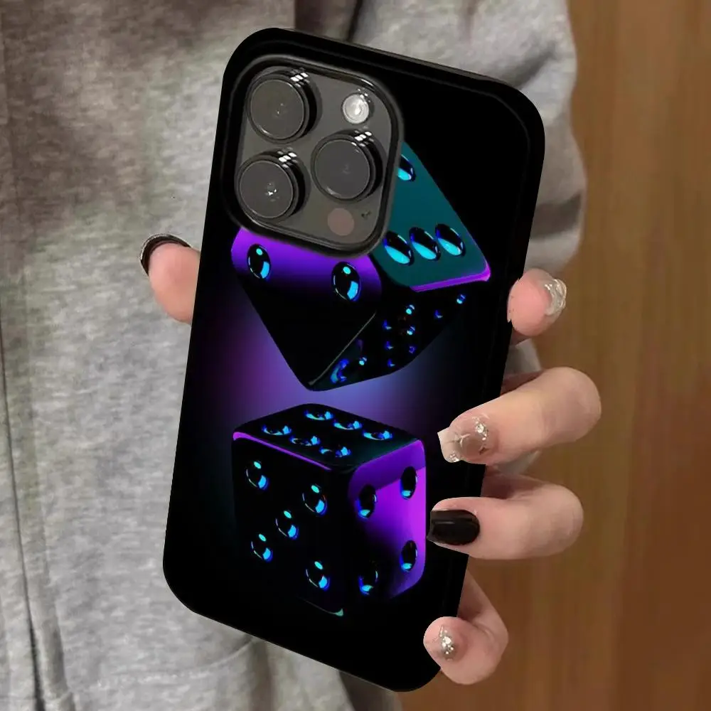

dice wallpaper Phone Case Double-layered 2-in-1 Film Case For IPhone 16 15 Promax 14 13 Pro 12 11 plus Samsung S25 24 23 Covers