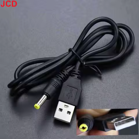JCD 1pcs 80cm 5V USB To DC Power Charging Cable Charge Cord 4.0x1.7mm Plug 5V 1A Power Charging Cable For PSP 1000/2000/3000