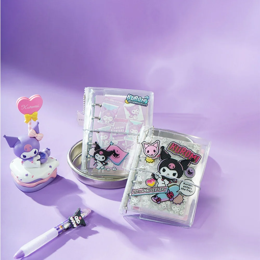 Genuine Sanrio Kuromi Portable Binder Notebook Planner Yearly Daily Agenda Book Journal Book School Stationery Women Teens Gifts