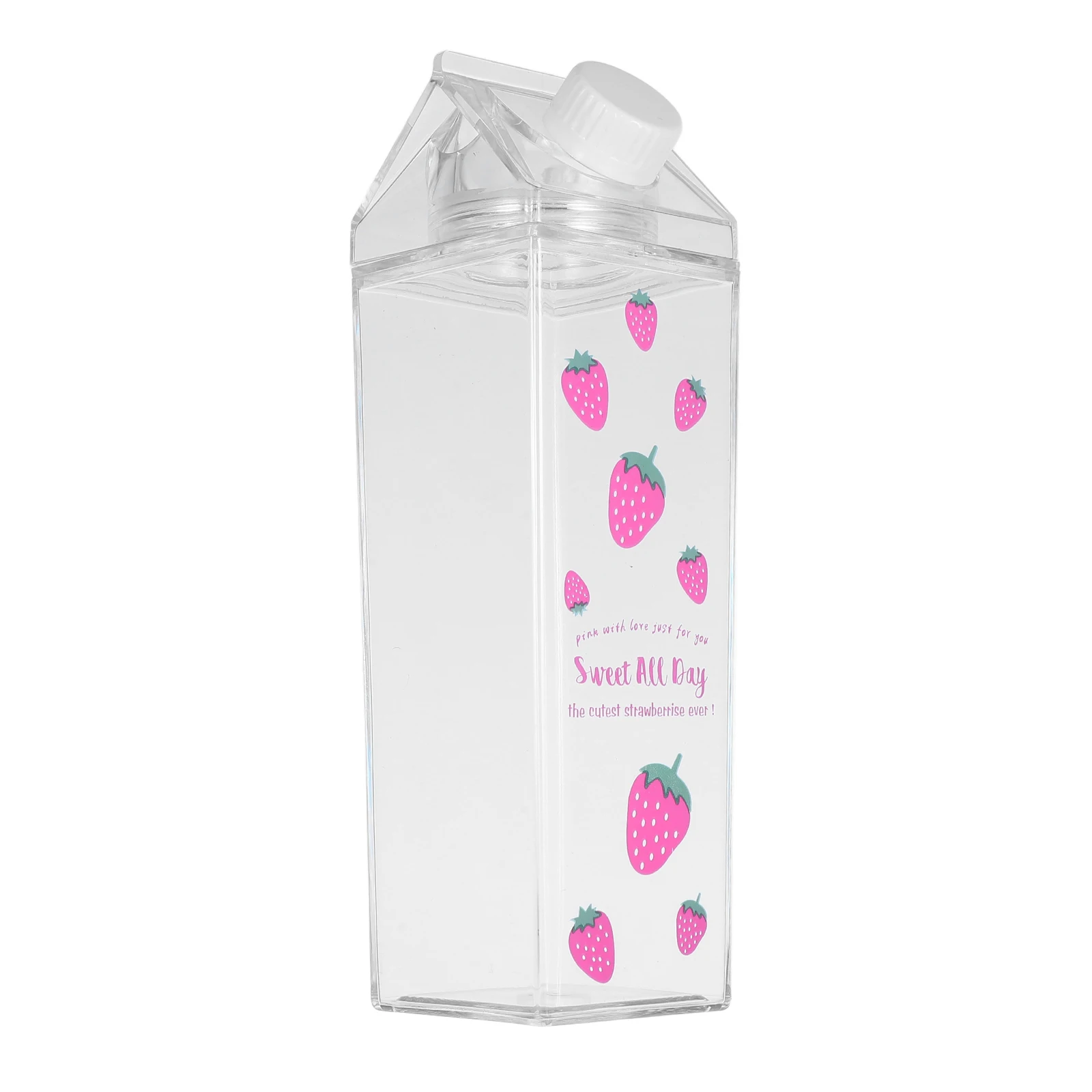 

500Ml Milk Fresh Keeping Bottle Portable Leakproof Plastic Water Container For Juice Milk Tea Travel Outdoor Picnic