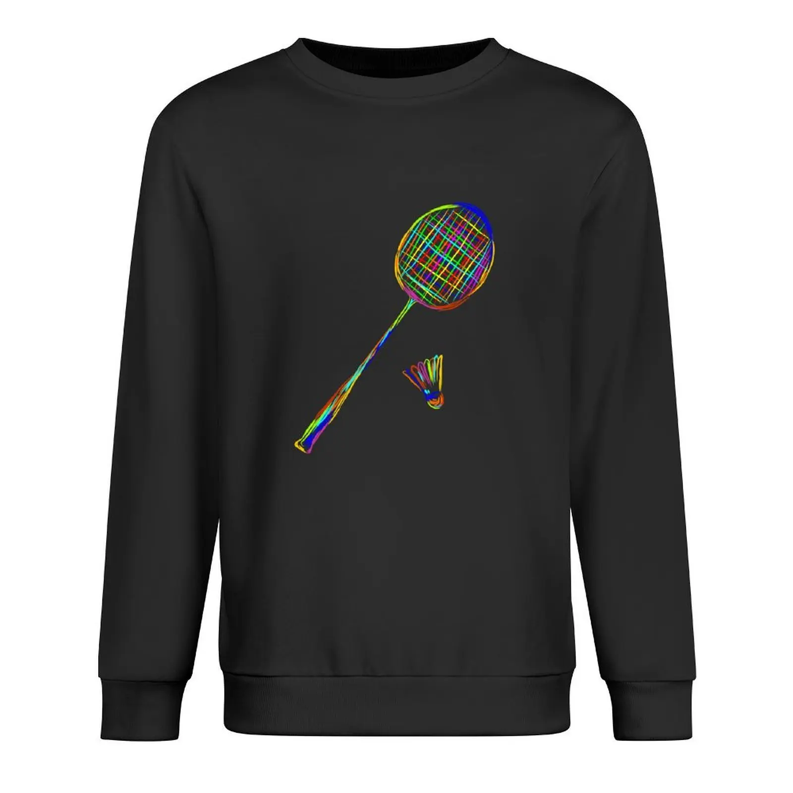 

Colorful Stroke Badminton Pullover anime clothing clothes for men winter clothes men's clothing men's sweatshirt