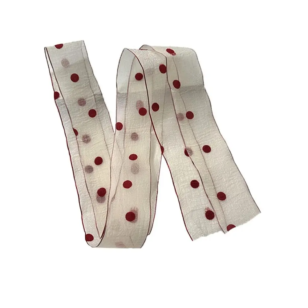 

Transparent Polka Dot Ribbon Hair Scarf Dressing Decoration Neckerchief Braids Headband Korean Style Hair Accessories