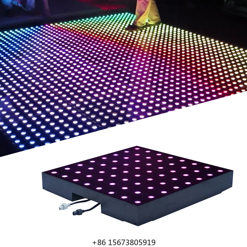 

Outdoor Dj Night Club Magnetic Pixel Colorful Stage Led Dance Floor Led Floor Lighting Mat for Disco Show