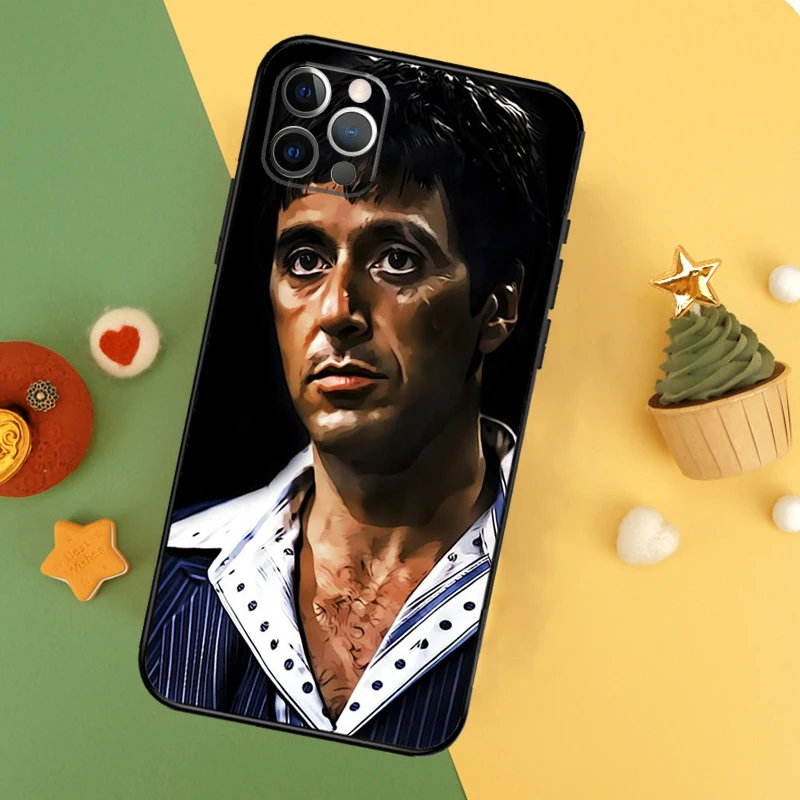 Al Pacino Scarface Cover For iPhone 16 15 14 13 12 11 Pro Max Plus Mini 7 8 X XS Max XR Phone Case