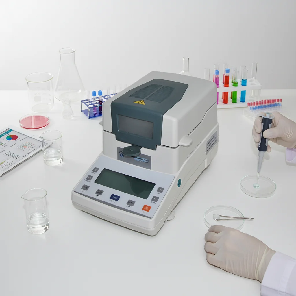 

SKZ111L Automatic Digital One Device Multiple Applications Sugar Cheese Honey Moisture Meter Halogen Moisture Tester for Oil