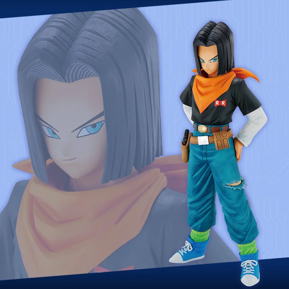 23CM Anime Dragon Ball Z Android 17 18 Figure Android 18 PVC figurines Collection modèle jouets pour enfants cadeaux de noël