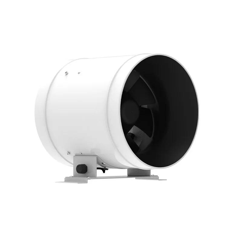 6 Inch Aluminium Ventilation Fan White Blower Exhaust Fan Air Ventilator Pipe Extractor Attic Fan with Speed Control