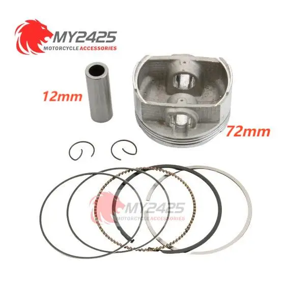 MY2425 Motorcycle  Piston Kit 72mm  Gasket Kit for Bajaj Pulsar NS200 ns200 200NS Rouser 200 Ns As Rs 36JL0007