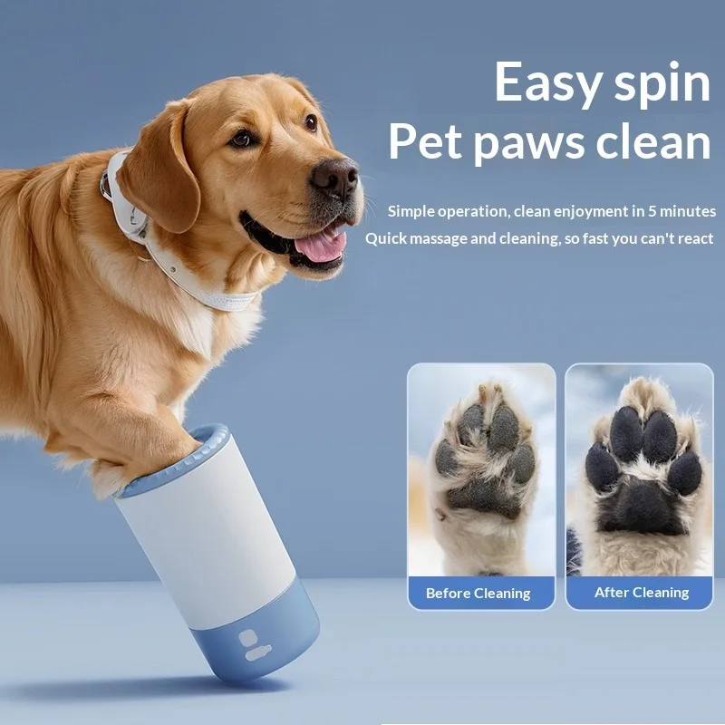 

Pet Foot Washing Machine Electric Pet Paw Cleaner Automatic Dog Quick Cleaner Pet Paw Portable Low Noise Waterproof Foot Cup