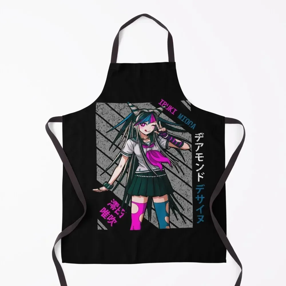 

Ibuki Mioda - Super DanganRonpa 2 Apron Women's Dresses Trim Cloth Camping Men kitchen Apron