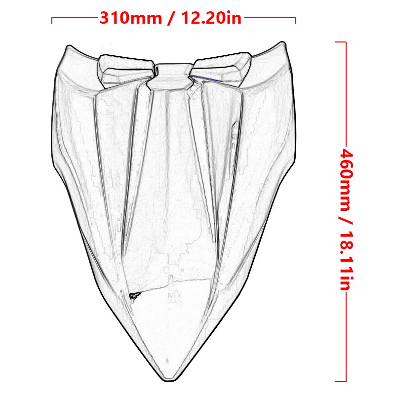 For Kawasaki Ninja650 Z650 Ninja 650 Z 650 ABS 2017 2018 2019 2020 Rear Pillion Passenger Hard Solo Seat Cowl Back Hump Faring