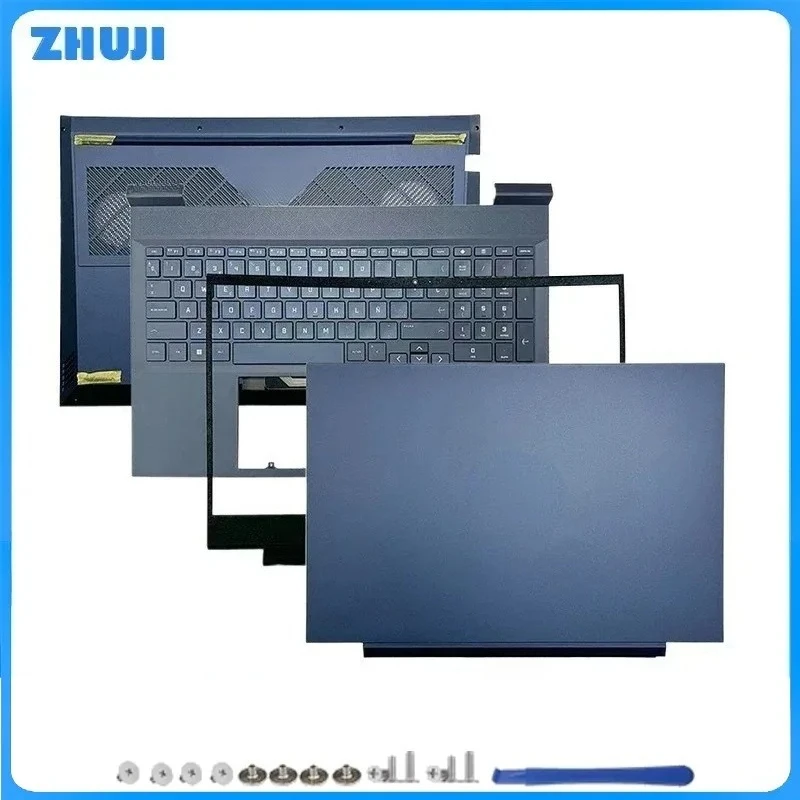 

For Victus 16-D 16-E TPN-Q263 TPN-Q264 LCD Back Cover Front Bezel Hinges Palmrest Bottom Case