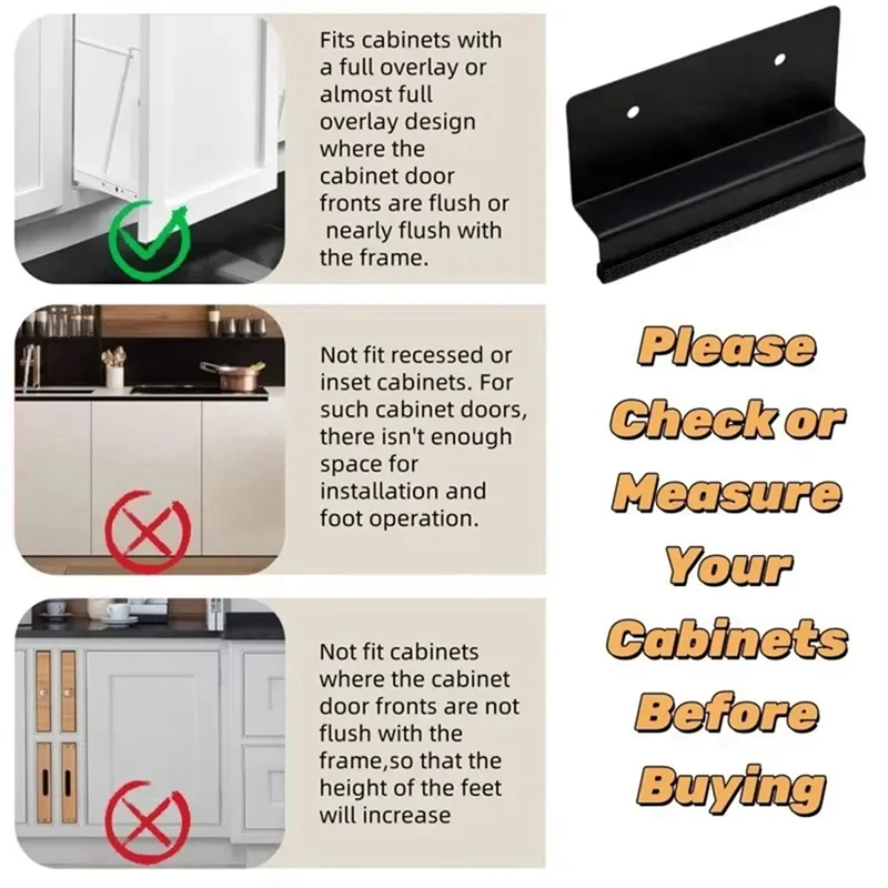 

ABRU-2Pcs Drawers And Cabinets Handle Drawer Handle Handles Push Pull Door Have Notouch And Hands-Free Convenience.