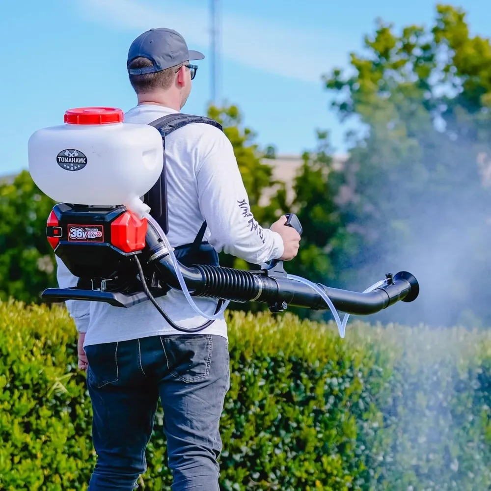 Battery Powered Backpack Mosquito Fogger 4 Gallon 36V Leaf Blower for Pest Control Ticks Mites