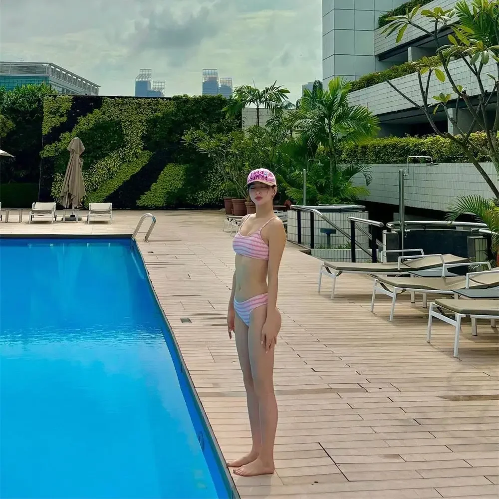 حار بيع الموسم جديد مثير فتاة نمط ملابس السباحة النسائية بيكيني شريط منفصل مايوهات عصرية وجذابة تشي