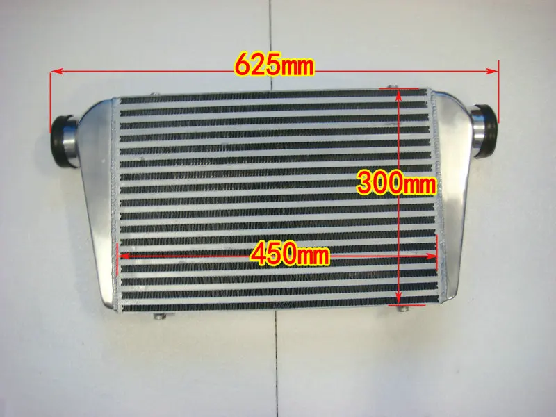 625*329*84mm ,74.5mm Inlet/Outlet Universal Front Mount Aluminum Intercooler High Flow Light Weight Turbo Super Charger System