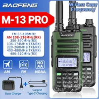 BaoFeng M-13 Pro V1 V2 Air Band Walkie Talkie 10W Wireless Copy Frequency Type-C Long Range High Power UV5R UV-K6 Ham Radio