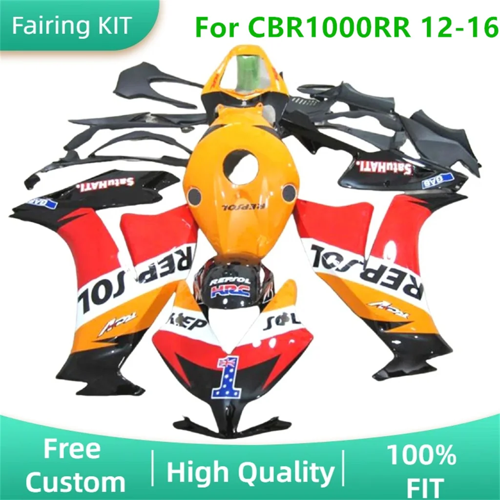 

Free Custom New ABS Plastic for HONDA CBR1000RR 12 13 14-16 CBR1000 RR 2012 2013-2016 Motorcycle Fairing kit Body Repair Bodykit