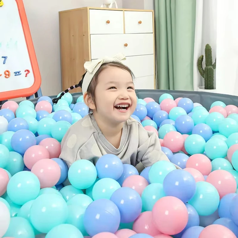 50PCS 플라스틱 공 아기 놀이터 바다 파도 5.5/7cm 공 부드러운 PE 공 구덩이 놀이터 텐트 아이 장난감에 대 한 건조 풀 장난감 공