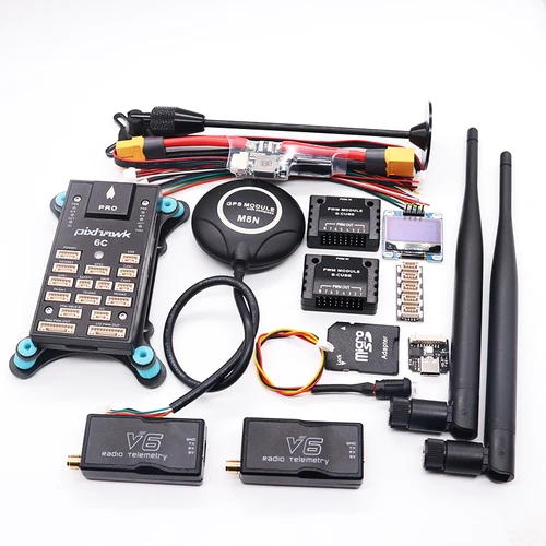 PIXHAWK 6C PRO FMUV6C Ardupilot PX4 32 비트 비행 컨트롤러 자동 조종 장치, 4G SD 안전 내장 버저 헬리콥터 비행기 로버 보트