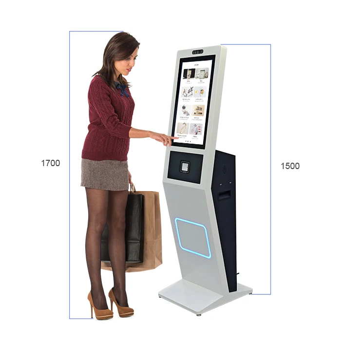 Terminals with Barcode Reader Support for Code-sweeping IC Card  Payment Self-service Floor Standing Payment
