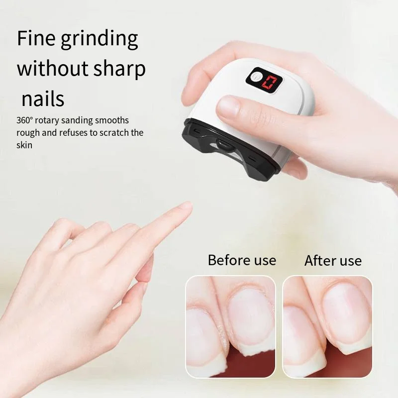 Upgraded rechargeable model electric nail clippers do not hurt the hands of children elderly people will not cut hands