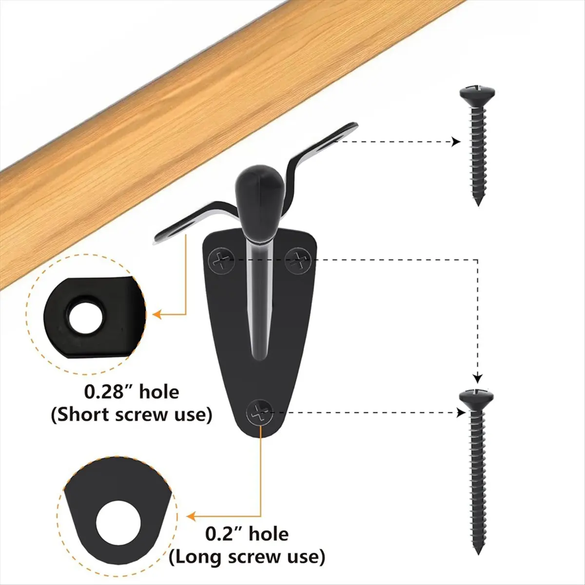 A89X Hand Rail Brackets for Stairs- 6 Pcs Handrail Brackets for Indoor Stairs or Outdoor Stairs Support,Hand Railing Brackets