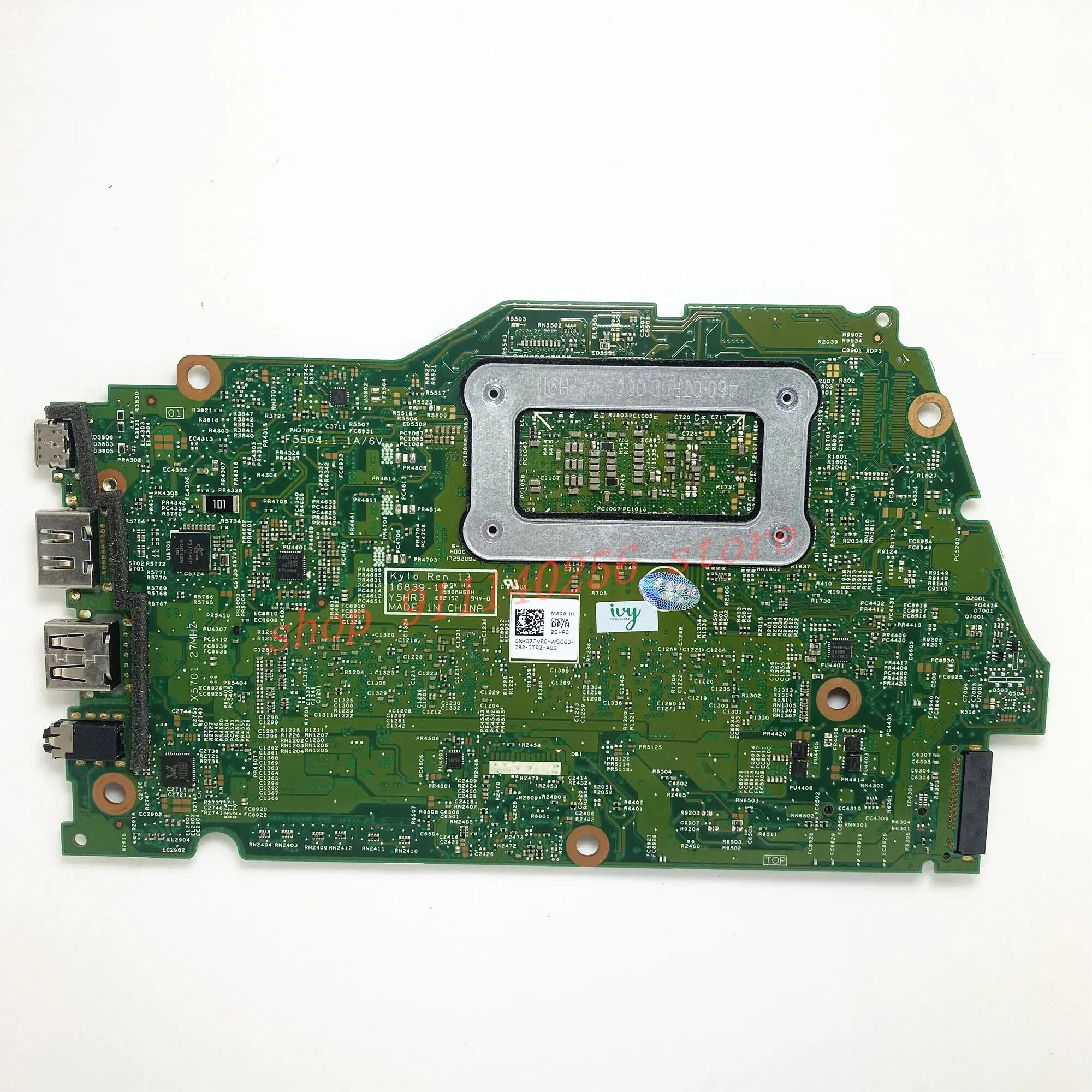 Mainboard CN-02CVR0 02CVR0 2CVR0 For Dell Inspiron 13 7000 7370 7373 Laptop Motherboard 16839-1 W/SR3LB i5-8250U 8GB 100% Tested